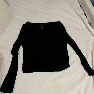Black American eagle long sleeve. With buttons